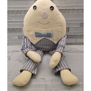 Vintage Humpty Dumpty Rag Doll Handmade 9x20